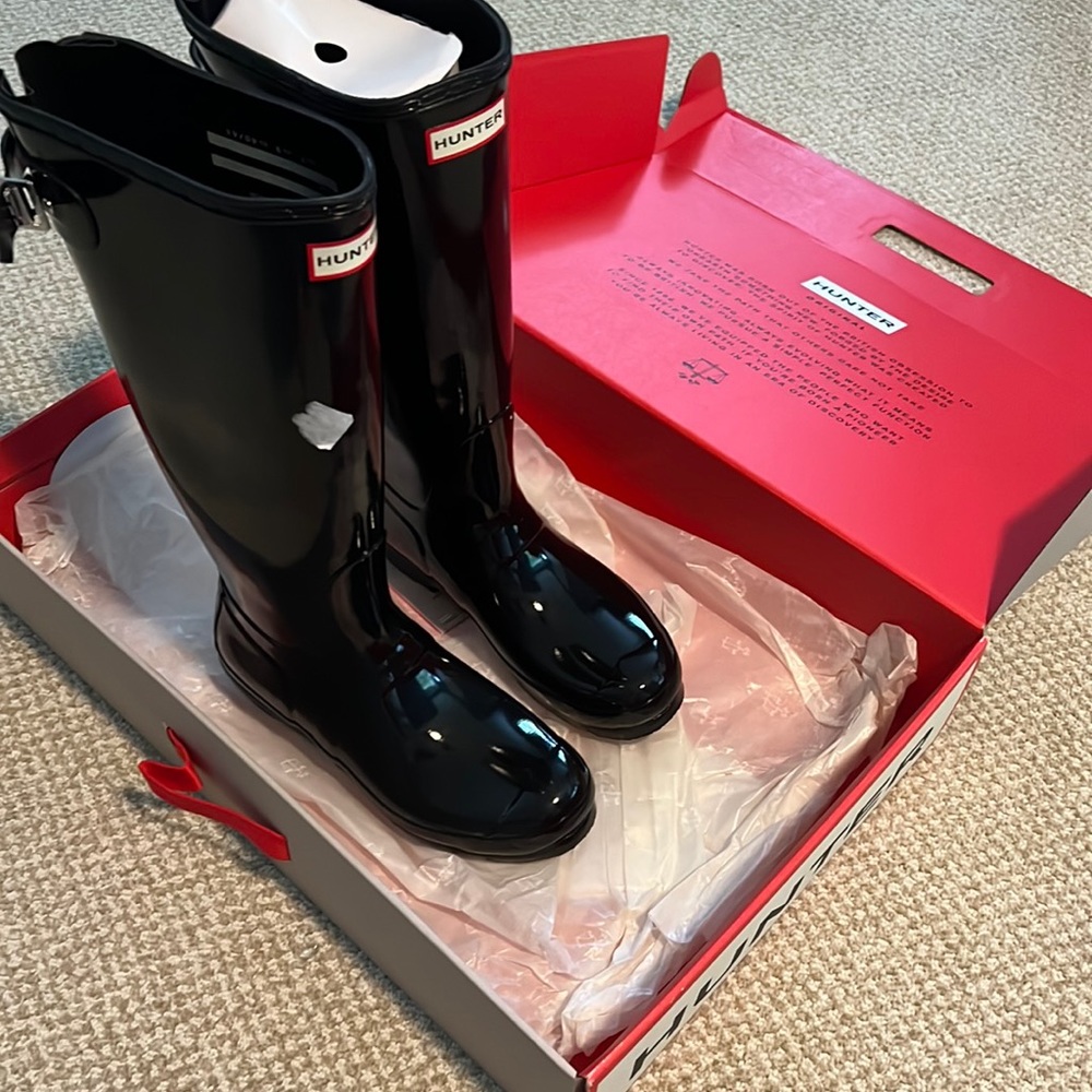 Hunter Black Gloss Rainboot